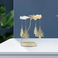 thumbnail image 4 of Spinning Tea Light Candle Holder Candle Lover Ornament Rotating Candleholder Metal Rotating Candlestick Tree, 4 of 9