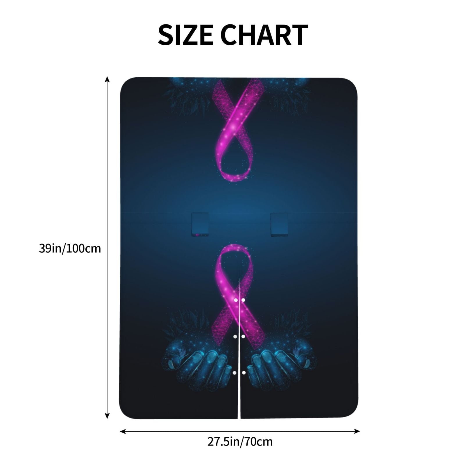 Car Seat Cover Baby - Human Hands Holds Pink Ribbon Awareness Breathable Infant Car Seat Cover for Baby Carseat, Lightweight Comfort Baby Essentials Must Haves Newborn Stuff for Girl Boy
