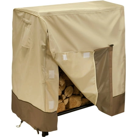 Classic Accessories Veranda Patio 4' Firewood Log Rack Storage Cover, fits up to 4'L x 24"W