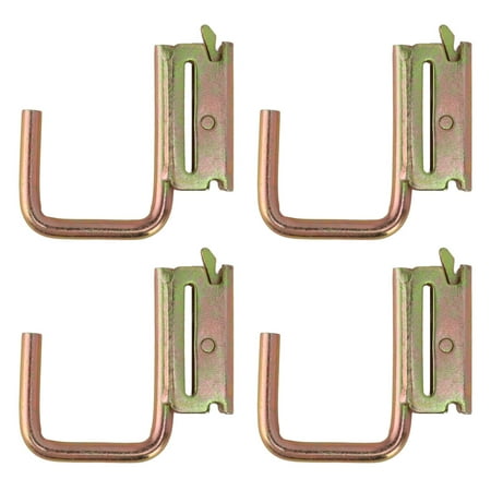 

2024 4pcs E Track Hooks Maximum Load 1200 Pounds E Track J Hook Accessories for Rv Marine Bedroom Pickup Truck