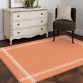 thumbnail image 3 of Pure Tangerine Area Rug 4x6 FT, Non Slip Kids Room Carpet, Simple Solid Color Washable Soft Floor Carpet Non-Shedding Throw Rug for Dorm Kitchen Study Room Home Office Bedside, 3 of 9