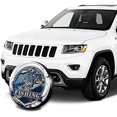 thumbnail image 3 of Bass Fish Spare Tire Cover Jump Bass Fishing Hunting Camping Wheel Protectors Weatherproof Polyester Tire Case For All Cars, 3 of 5