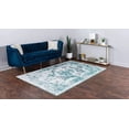 thumbnail image 2 of Unique Loom Sofia Collection Area Traditional Vintage Rug, French Inspired Perfect for All Home Décor, 3' 3 x 5' 3 Rectangular, Turquoise/Light Blue, 2 of 2