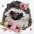 thumbnail image 3 of CafePress - Hedgehog T Shirt - 100% Cotton Ringed T-Shirt, 3 of 4
