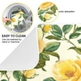 thumbnail image 2 of Kitchen Drying Mat 18x24In Drying Dish Mat Dish Drying Mats Kitchen Countertop Multi-Function Drain Drying Mat Kitchen Table Lovely Big Yellow Roses, 2 of 8