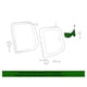 thumbnail image 3 of CERRADURA DE VENTANA DE CUARTO GRIS DE SEGURIDAD MEJORADA PARA TOYOTA2000-2006, 3 of 7