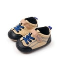 thumbnail image 2 of enyan B'aby Boy Girl Non-Skid Indoor Infant Walking Shoes Breathable Warm Elastic Sock Shoes with Sole Protect Toes Outdoor Sneakers First Shoes For Walking B'aby B'oy Blue,Size 5, 2 of 7