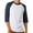 White/Navy, variant on Ma Croix Men's Raglan 3/4 Sleeves Casual Cotton Baseball Jersey T-Shirt