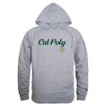 thumbnail image 1 of W Republic 558-167-HGY-01 Men Cal Poly Mustangs Script Hoodie, Heather Grey - Small, 1 of 1