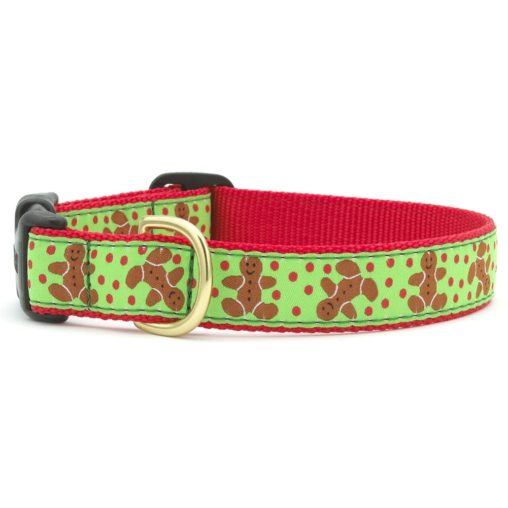 Gingerbread Man Dog Collar Medium