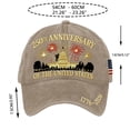 thumbnail image 2 of 250th Anniversary USA Hat 1776-2026, Commemorative Embroidered Patriotic Baseball Cap, Adjustable American Heritage Sun Hat for Men & Women, 2 of 2
