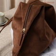 thumbnail image 5 of JASGOOD Vintage Suede Hobo Bag for Women Soft Oversized Shoulder Purse, Casual Daily Handbag, 5 of 8
