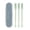 #0001-Light Green, variant on Kieccall Nose Hair Trimmer Dual Head Shaver 3 Pack Multifunctional Hair Remover for Home Daily Personal Grooming and Facial Care