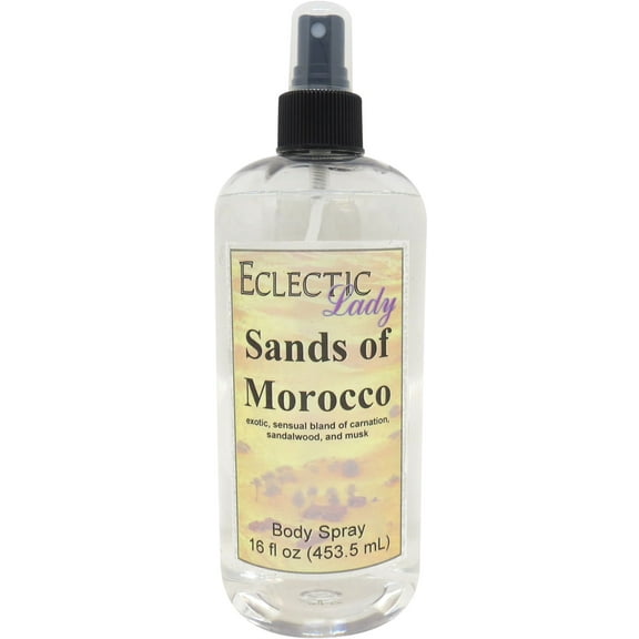 Sands Of Morocco Body Spray, Eclectic Lady, Hydrating Mist, Unisex, 16 oz