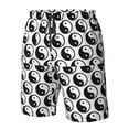 thumbnail image 4 of Fuzoiu Yin Yang Print Men's Beach Shorts,Men's Swim Trunks,Quick Dry Board Shorts with Pockets,Men's Bathing Suits for Surfing, Running, and Casual Wear-Medium, 4 of 6