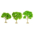thumbnail image 1 of Bunblic 3 Pieces Mini Landscape Tree Model Trees DIY Crafts Railway Train Railroad Layout Diorama Tree Building Model Miniature Trees green trees, 1 of 8