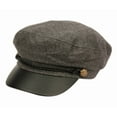 thumbnail image 4 of Woman's Wool Blend Greek Fishman Sailor Fiddle Drive Hat Flat Cap, 4 of 6