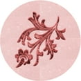 thumbnail image 1 of Ahgly Company Machine Washable Indoor Round Transitional Light Rose Pink Area Rugs, 8' Round, 1 of 7