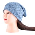 thumbnail image 3 of Moda hombres mujeres al aire libre Casual Color sólido orejeras cálidas gorra de ciclismo (azul), 3 of 8