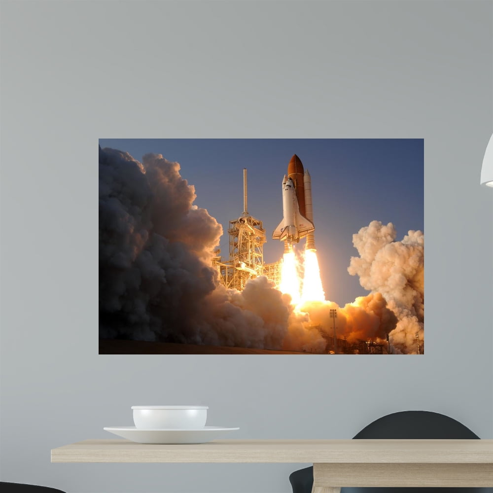 Space Shuttle Wall Decal By Wallmonkeys L And Stick Graphic 36 In W X 24 H Wm21591