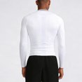 thumbnail image 3 of BELTNOV Men's Athletic Compression Long Sleeve Shirt Quick-Dry Stretch Workout Base Layer Moisture Wicking Thermal Undershirt for Gym Running White, 3 of 4