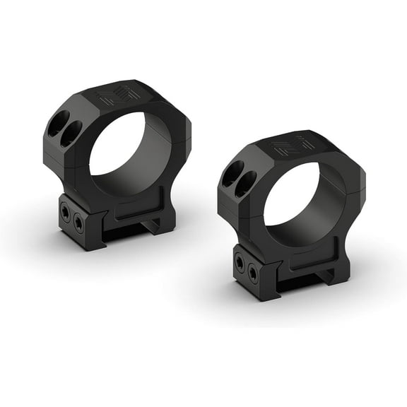 Monstrum Pro Series 7075 Aluminum Scope Rings, 30mm, Medium Profile, Black