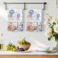 thumbnail image 3 of Jellyfish Coastal Kitchen Towels Set of 4, Summer Beach Coral Starfish Grey Wooden Absorbent Dish Towels for Kitchen, Microfiber Hand Towel, Quick Drying Tea Towel for Cleaning Decorative Dishcloths, 3 of 7