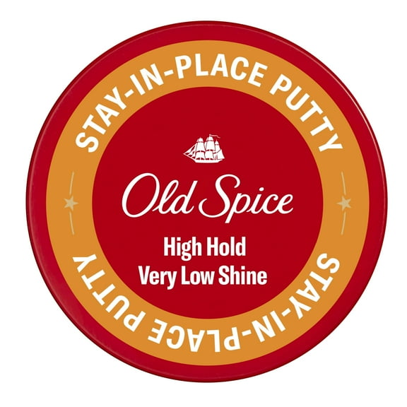 Old Spice Stay-In-Place Hair Styling Putty for Men, High Hold with Very Low Shine, 2.22 oz C30