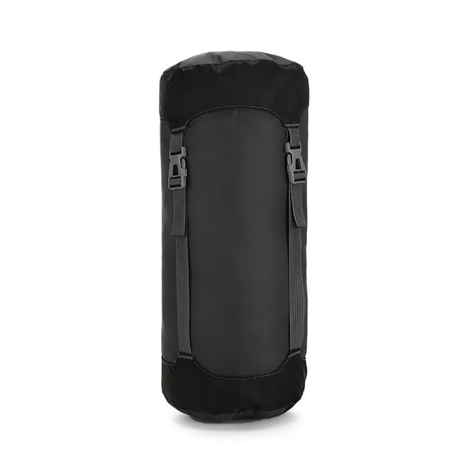 YOPTOP Compression Sack Sleeping Bag Stuff Sack Waterproof Storage Bag Space Saving Gear Hiking Ultralight Camping Outdoor Backpack, 40% More Storage,Black,S