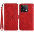 thumbnail image 1 of Ht03 For Xiaomi Redmi Note 13 4G Case Leather Imprinted Phone Wallet Cover With Hand Strap, 1 of 5