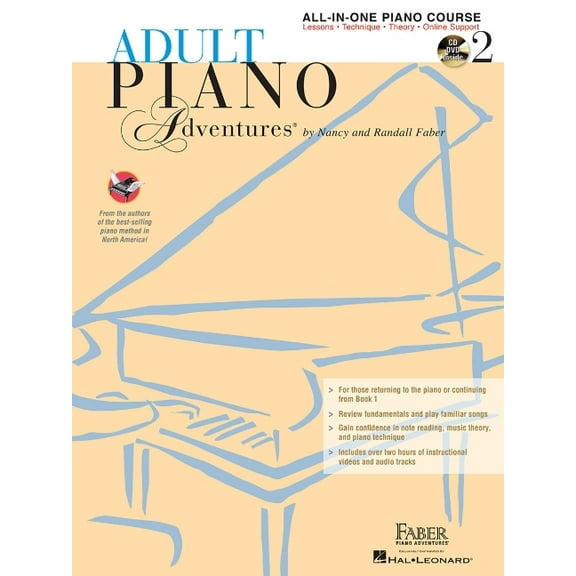 Adult Piano Adventures All-In-One Lesson Book 2 (Book/Online Audio), (Paperback)