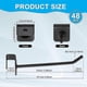 thumbnail image 3 of 48 Pcs Gridwall Hooks 4 Inch Black Metal Panel Hook Hanger Square Tube Hooks Coat Hook Peg Hooks, 3 of 5