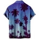 thumbnail image 3 of Camisas Para Hombre Talla Extra Estilo Cocotero Impresión digital 3d Camisa de manga corta creativa suelta casual (Blue, 5XL), 3 of 4