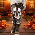 thumbnail image 2 of WULMLEO Women's Halloween Leggings 3D Skeleton Yoga Legging Pants Graphic Stretch Costume Tight Trousers Dark Gray 2XL, 2 of 5