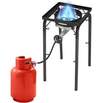 Matladin High Pressure 200,000 BTU Propane Gas Stove Single Burner for Outdoor Cooking Home Brewing Turkey Fry, Powerful Camping Cooker with 20 PSI Regulator & Removable Feet