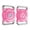 Pink/White, variant on SENHAWK 2 Pack IPX8 Waterproof AirTag Dog Collar Holder, 4-Screw Lock Removable Metal Loop Case, Compatible with Apple AirTag, Fits 1.2" Collars for Dog Cat
