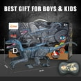 thumbnail image 6 of JUGAAD LIFE Remote Control Dinosaur Toys for Kids Boys Walking Robot RC T-Rex with Lights and Sounds Dinosaur Toy Gifts for Boys Girls Age 3-5, 5-7, 8-12 Years Old - Blue, 6 of 7