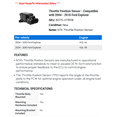 thumbnail image 2 of Throttle Position Sensor - Compatible with 2004 - 2010 Ford Explorer 2005 2006 2007 2008 2009, 2 of 2
