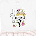 thumbnail image 4 of Inktastic This Princess is Three Third Birthday Girls Toddler Dress, 4 of 5
