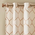 thumbnail image 5 of Madison Park Geo Embroidered Curtains Panels, 1 Piece 50x95". Spice, 5 of 8
