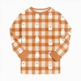 thumbnail image 5 of Zuwimk Toddler Girl Boys Pajamas Halloween Funny Graphic Pjs Jammies Fall Winter Long Sleeve Sleepwear Sets,Y009-Gold, 5 of 9