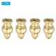 thumbnail image 3 of Uxcell Remates de lámpara de latón de 1.2" de altura, 4 juegos, soporte de tornillo para lámpara, roscado 1/4-27, decoraciones para lámparas de mesa y de pie, 3 of 6