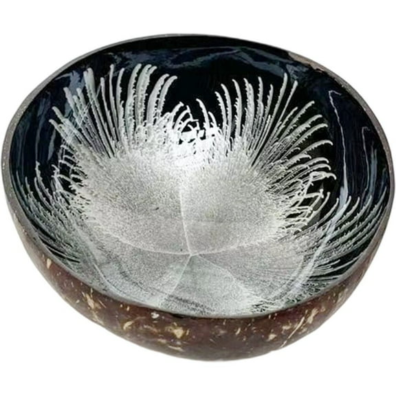 Coconut Bowl Fruit Potpourri Bowl, Natural Candy Storage Bowl Nuts Holder Key Bowl for Hallways, Ink Creative Storage Bowl for Storage