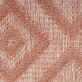 thumbnail image 3 of Nourison Versatile Solid Diamond Indoor Outdoor Flatweave Runner Rug Coral Orange 2' x 6', 3 of 8