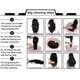 thumbnail image 4 of Cofias de 18 pulgadas para mujeres - Fibra sintética, Diseño 3D - para cabello ralo, Mezcla natural, Clip-in, Ligeras, Personalizables, 4 of 4