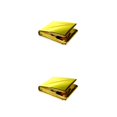 thumbnail image 1 of Greeniant Manta de emergencia para exteriores, a prueba de viento, cubierta térmica de rescate, senderismo, mochilero, tienda de campaña de un solo uso, Oro 140x210cm 2piezas Greeniant CBP215011, 1 of 5