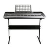 Universal Instrument LCD Display Electronic Organ 61 Key Music Keyboard MK-810 black and silver and white