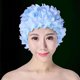thumbnail image 3 of Gorro Baño Con Flores en 3D Gorro Transpirable para Acuáticos Accesorios para Piscina (azul), 3 of 5