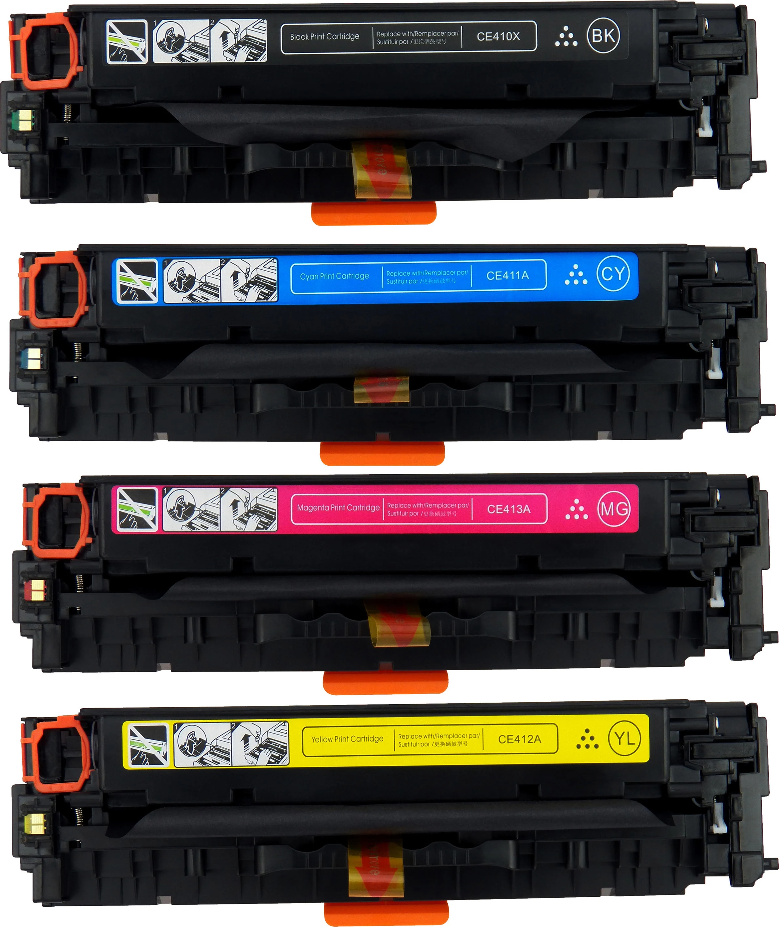 Blake Printing Supply Compatible Toner Cartridge Replacement for HP 305A 305X CE410X CE410A for