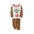 thumbnail image 3 of Family Christmas Pajamas Matching Sets Santa Claus Dot Printing Long Sleeve Round Collar Sleepwear for Mom/Dad/Kid/Baby/Dog, 3 of 10